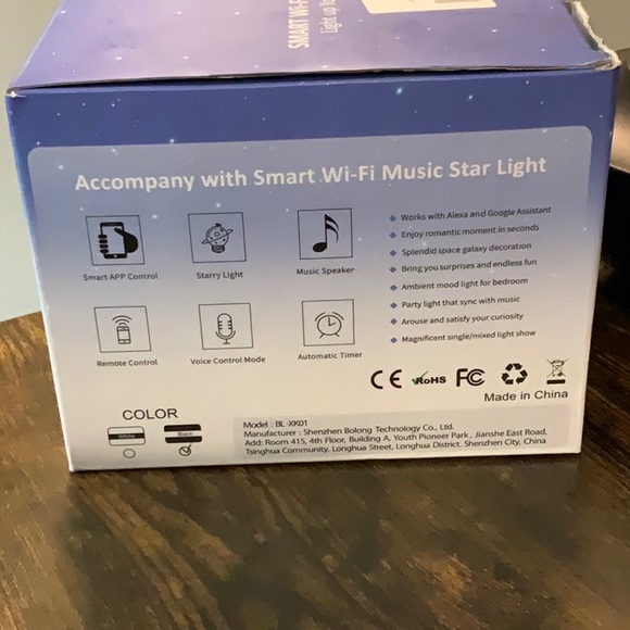 Smart Wi-Fi Music Star Light - Black - Picture 5 of 7